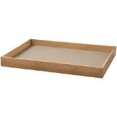 Lind DNA - Even Leather Nupo Tarjotin medium 28x36 cm Clay Brown