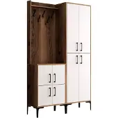 Skye Decor Käytäväjalusta Hanah Home Berlin BA - Pähkinä, valkoinen
