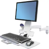 Ergotron – Monitor arm, 200-series, max 8,2 kg, white (45-230-216)