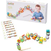 Cubika Puinen rakennuspeli 2in1 Kalat, 18+ kk