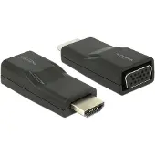 DeLOCK HDMI/VGA, HDMI, VGA, Musta (65655)