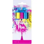Bruynzeel Ecoline Brush Pen Set Primary 5 Colors