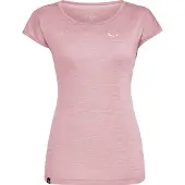 Salewa Women's Puez Melange Dry S/S Tee T-paidat Naiset koko 44 väri vaaleanpunainen