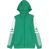 Adidas Urheilullinen collegetakki 'SQ25' ruohonvihreä / valkoinen