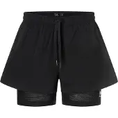 Super.natural Women's Double Layer Shorts Jet Black Urheilushortsit L