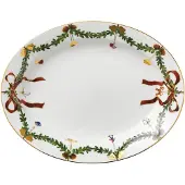 Royal Copenhagen - Star Fluted Christmas Tarjoilulautanen 37 cm