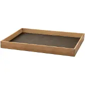 Lind DNA - Even Leather Nupo Tarjotin medium 28x36 cm Caviar