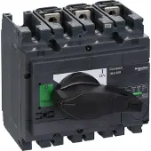 Schneider Electric Suojalaitteen nimellisvirta on 250 ampeeria ja se on kolmivaiheinen.