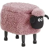 Beliani Lasten puffi Sheep, vaaleanpunainen