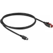 DeLOCK 85947, Musta, PoweredUSB, Hosiden Mini-DIN 3-pin, 3 m, Uros/uros, 1 kpl