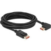 DeLOCK DisplayPort 1.4 (4k/8k) - kulma näyttökaapeli - Musta - 5m