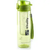 G21 Bottle with a basket for ice, herbs and fruit BPA Free green