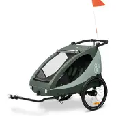 Hauck Dryk Duo Plus Pyöräkärry, Dark Green