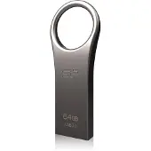 Silicon Power Jewel J80, 64 GB, USB A-tyyppi, 3.2 Gen 1 (3.1 Gen 1), Ilman suojusta, 5,9 g, Titaani (SP064GBUF3J80V1T)