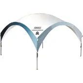Coleman Event Shelter XL party tent 4.5x4.5 m with adjustable legs, UV GUARD 50+ silver-dark blue 2000032026