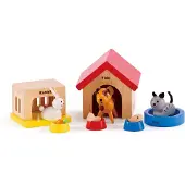 Hape | Nukkekodin tarvikkeet - Lemmikit