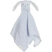Teddykompaniet Diinglisar, Blankie, Rabbit, Muslin, Baby Blue - Blue - 40X40CM