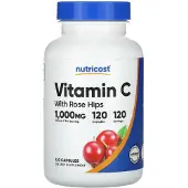 Nutricost - C-vitamiini ruusunmarjoilla (120 kapselia)
