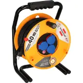 Brennenstuhl 40m H07RN-F 3G2,5, 40 m, IP44, Monivärinen, 3 AC-pistorasia(a), Musta, 1 kpl (1318940)