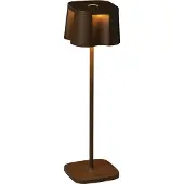 Gnosjö Konstsmide Nice-LED-koristevalo, USB-latausliitäntä, ruoste Nice, himmennettävä, Ruskea/ruoste, Alumiini, Moderni