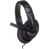 Esperanza EH118 headphones/headset Wired Head-band Calls/Music Black, Red