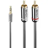 Lindy 35337, 3.5mm, Uros, 2 x RCA, Uros, 10 m, Antrasiitti