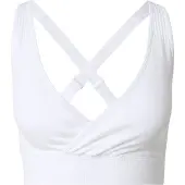 ICANIWILL Soft Seamless Adjustable Sports Bra White