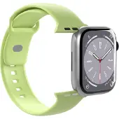 Puro – Silicone watchband for Apple Watch 38–40–41 mm, light green (PUICNAW40LGRN)