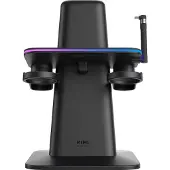 KIWI DESIGN RGB-latausteline Meta Quest 3 / 3S -laseille | Myös Meta Quest 2, Meta Quest Pro