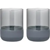 Blomus - Calma Kynttilälyhty 9,5 cm 2 kpl Steel Gray Smoke
