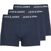Jack & Jones Bokserishortsit 'Anthony' tummansininen / valkoinen