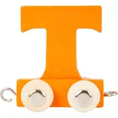 Small Foot - Wooden Letter Train Orange - T - 12 pieces