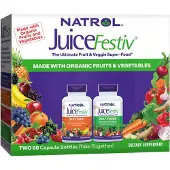 Natrol , JuiceFestiv, 2 Pullo, 60 kapseliä Kunkinä