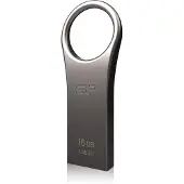 Silicon Power Jewel J80, 16 GB, USB A-tyyppi, 3.2 Gen 1 (3.1 Gen 1), Ilman suojusta, 5,9 g, Titaani (SP016GBUF3J80V1T)