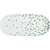 Denby - Greenhouse Tarjoiluastia 44x20 cm Valkoinen/Vihreä