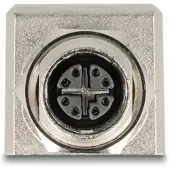 DeLOCK 60088, M12, RJ45, Musta, Metallinen