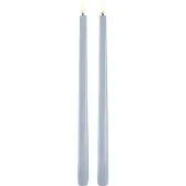 Uyuni Lighting - Taper Candles slim LED Kruunukynttilä 2,3x32 cm 2 kpl Vaaleansininen