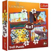 Trefl DISNEY Palapelisetti 4in1 Leijonakuningas
