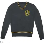 Harry Potter - Hufflepuff - Grey Knitted Sweater - Small