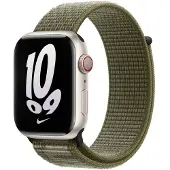 Apple Watch 41 mm Sequoia/Pure Platinum Nike Sport Loop -ranneke (MPHX3)