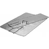 High Peak Alumatte Single - insulating mat for sleeping pads, 190 x 190 cm, 2 mm, PE foam with aluminum foil, 105 g/m? (41090)