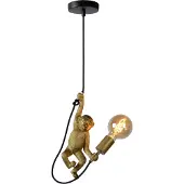 Lucide Design-riippuvalaisin Extravaganza Chimp, himmennettävä, Messinki/kulta, Olohuone/ruokailutila, Synteettinen materiaali, Design