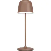 Eglo LED-pöytävalaisin Mannera, akku, ruosteenruskea himmennettävä, Ruskea/ruoste, Olohuone/ruokailutila, Metalli