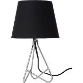 Lucide 47500/81/11 - Pöytävalaisin GITTA 1xE14/40W/230V musta
