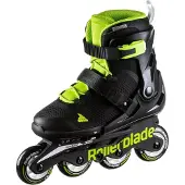 Rollerblade MICROBLADE Black/Green, 33-36