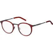 Tommy Hilfiger Silmälasit TH 1845 49/23/145 C9A PUNAINEN RUOSTUMATTOMASTA TERÄKSESTÄ MITÄÄN KÄYNNISSÄ TH 1845 C9A 49 23 145