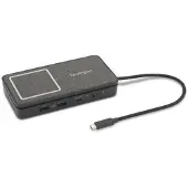 Kensington USB-C-ulkosovitin - - SD1700P - 2 x 4K HDMI - Qi-lataus - Musta