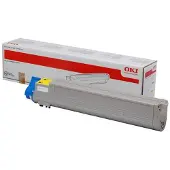 OKI C9655 43837129 -laservärikasetti, keltainen