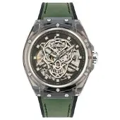 Police Kellot - - PEWGR1592406 - Mekaaninen - 44 mm - Muovi - Vihreä Silikon