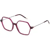 Furla VFU636 54/15/140 Kiiltävä läpinäkyvä bordeaux punainen Acetatti NAISILLE VFU636